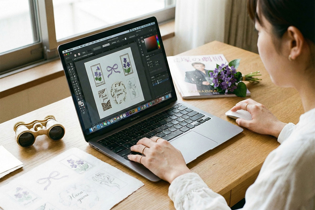 宝塚歌劇団の世界観を大切にした千社札デザインの考え方